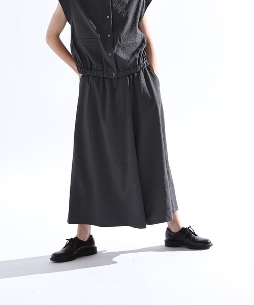 Kelen(ケレン)の「「KELEN / ケレン」 シアサッカーラップデザインパンツ WIEL(その他パンツ・レディース・ブラック/ブルーグレー/チャコールグレー/オフホワイト・S/M)」の7枚目の写真