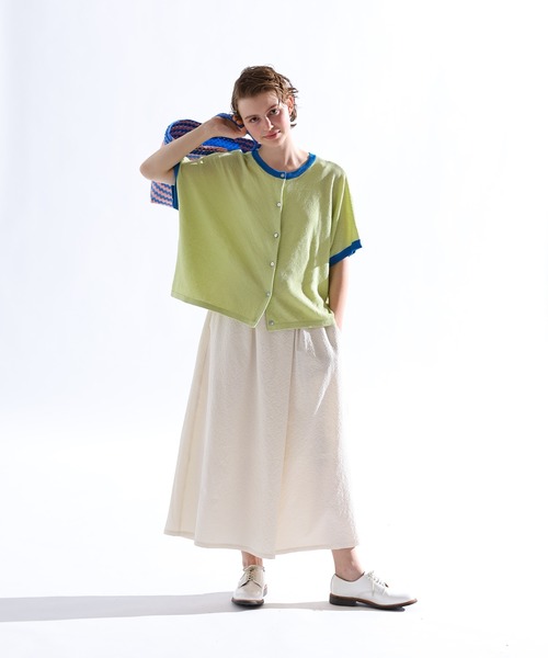 Kelen(ケレン)の「「KELEN / ケレン」 シアサッカーラップデザインパンツ WIEL(その他パンツ・レディース・ブラック/ブルーグレー/チャコールグレー/オフホワイト・S/M)」の11枚目の写真