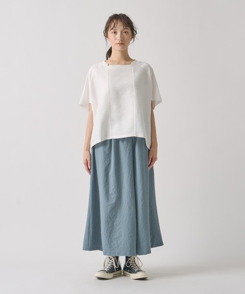 Kelen(ケレン)の「「KELEN / ケレン」 シアサッカーラップデザインパンツ WIEL(その他パンツ・レディース・ブラック/ブルーグレー/チャコールグレー/オフホワイト・S/M)」の14枚目の写真