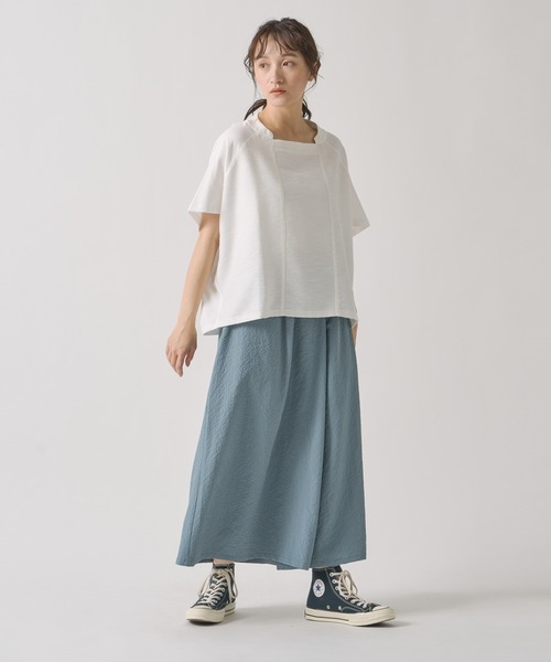 Kelen(ケレン)の「「KELEN / ケレン」 シアサッカーラップデザインパンツ WIEL(その他パンツ・レディース・ブラック/ブルーグレー/チャコールグレー/オフホワイト・S/M)」の18枚目の写真