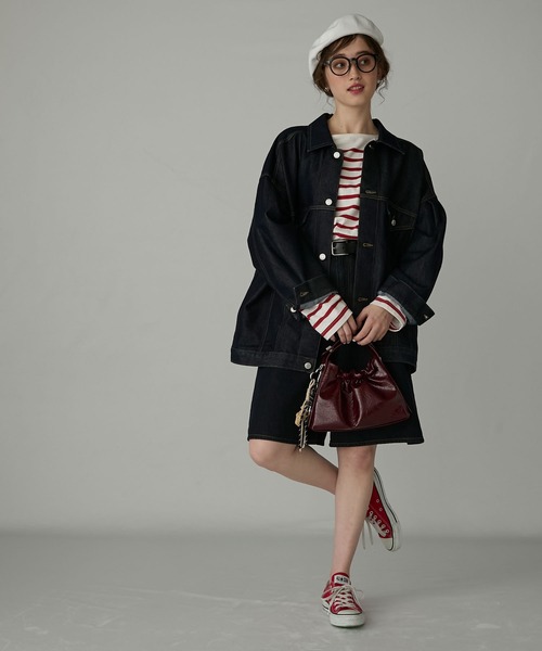 BONLECILL Marche(ボンルシールマルシェ)の「【BONLECILL Marche】2way ベルトグリップギャザーワンハンドルバッグ/ショルダーバッグ(ショルダーバッグ・レディース・ブラウン/バーガンディー/ブラック・FREE)」の4枚目の写真