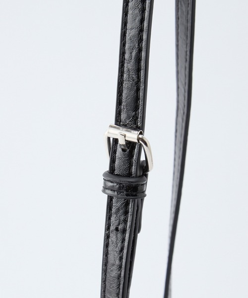 BONLECILL Marche(ボンルシールマルシェ)の「【BONLECILL Marche】2way ベルトグリップギャザーワンハンドルバッグ/ショルダーバッグ(ショルダーバッグ・レディース・ブラウン/バーガンディー/ブラック・FREE)」の10枚目の写真
