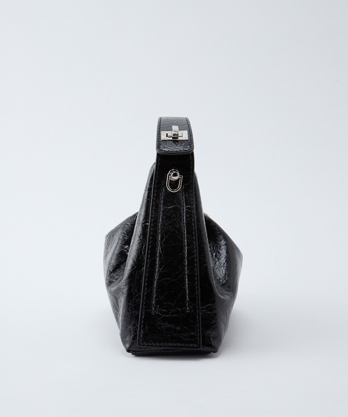 BONLECILL Marche(ボンルシールマルシェ)の「【BONLECILL Marche】2way ベルトグリップギャザーワンハンドルバッグ/ショルダーバッグ(ショルダーバッグ・レディース・ブラウン/バーガンディー/ブラック・FREE)」の12枚目の写真