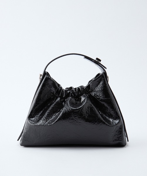 BONLECILL Marche(ボンルシールマルシェ)の「【BONLECILL Marche】2way ベルトグリップギャザーワンハンドルバッグ/ショルダーバッグ(ショルダーバッグ・レディース・ブラウン/バーガンディー/ブラック・FREE)」の13枚目の写真