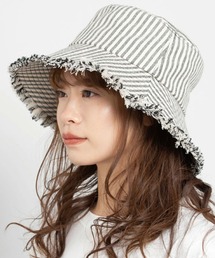 yield(�C�[���h)�́ySoelilas�zStripe Fringe Hat (�X�g���C�v�t�����W�n�b�g) LCN-N47711(�n�b�g)