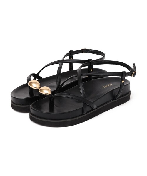 SHIPS(シップス)の「リング サンダル プラット フォーム(サンダル・レディース・オフホワイト/ブラック・23/24/25)」の3枚目の写真