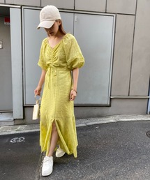 NICE CLAUP♡コンビワンピース イエロー one after another NICE CLAUPのワンピース（イエロー系）を使っ