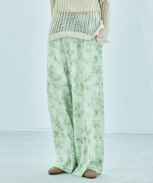 LAKOLE（ラコレ）の「カット楊柳アソートパンツ / 325730（その他パンツ・レディース・ベージュ/ネイビー/ミント/ブラック/グレー・FREE）」の4枚目の写真