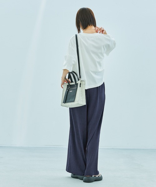 LAKOLE（ラコレ）の「カット楊柳アソートパンツ / 325730（その他パンツ・レディース・ベージュ/ネイビー/ミント/ブラック/グレー・FREE）」の10枚目の写真