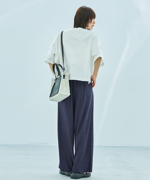 LAKOLE（ラコレ）の「カット楊柳アソートパンツ / 325730（その他パンツ・レディース・ベージュ/ネイビー/ミント/ブラック/グレー・FREE）」の11枚目の写真