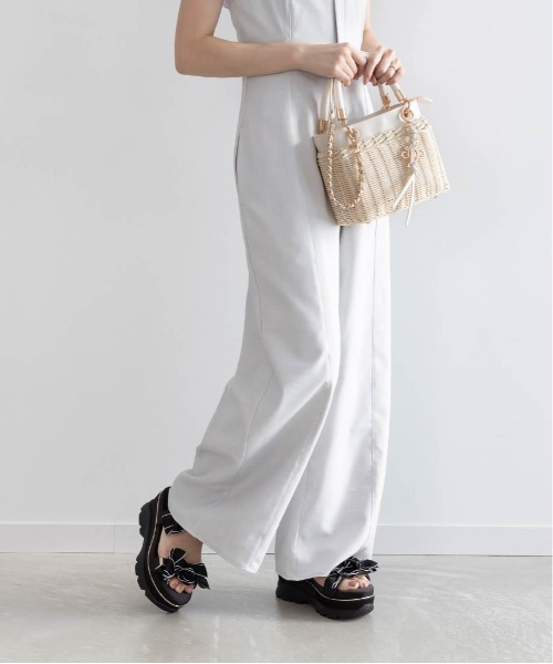 ミニリボン厚底スポ-ツサンダル ミニリボン厚底スポ―ツサンダル