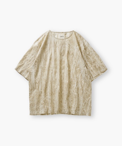 Aphlotus(アプロタス)の「ムラ染め クラッシュプリーツ H/S クルーネック プルオーバー(Tシャツ/カットソー・メンズ・サンドベージュ/スミクロ・SMALL/LARGE/MEDIUM)」の18枚目の写真