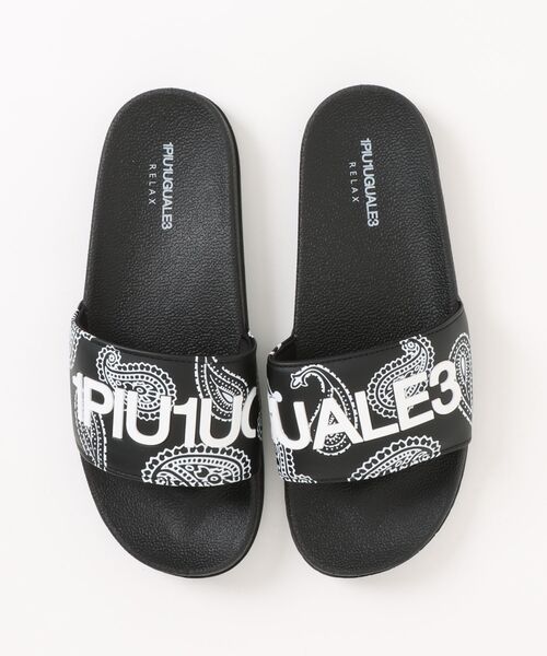 1piu1uguale3 RELAX（ウノピュウノウグァーレトレリラックス）の「【1PIU1UGUALE3 RELAX/ウノピゥウノウグァーレトレ リラックス】ペイズリー柄サンダル（サンダル・メンズ・ホワイト/ブラック・M/L）」の5枚目の写真