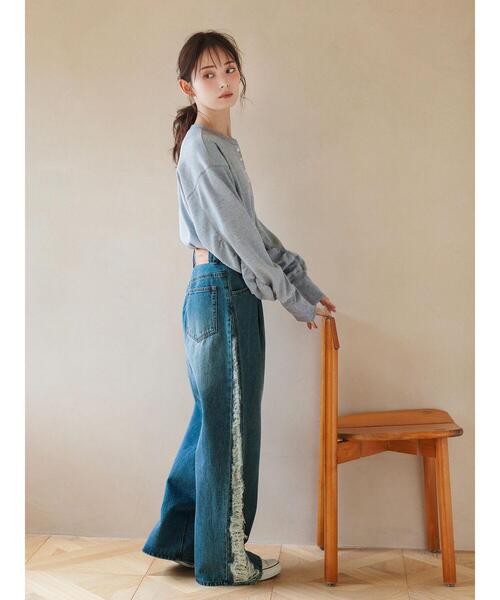 so4u（ソーフォーユー）の「ワッフルヘンリーネックカットソー（Tシャツ/カットソー・レディース・グレー/ベージュ・F）」の22枚目の写真