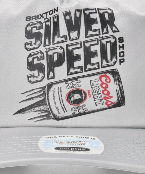 BRIXTON(ブリクストン)の「BRIXTON COORS LIGHT SPEED MP SNPK / ブリクストン(キャップ・メンズ・シルバー・O/S)」の6枚目の写真