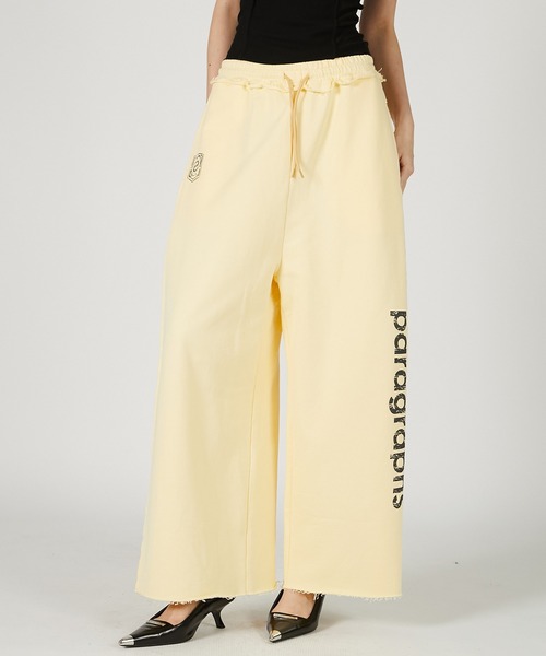 プランクプロジェクトprankprojectフロントジップスウェットパンツ paragraphsロゴスウェットパンツ / Paragraphs Logo Sweatpants