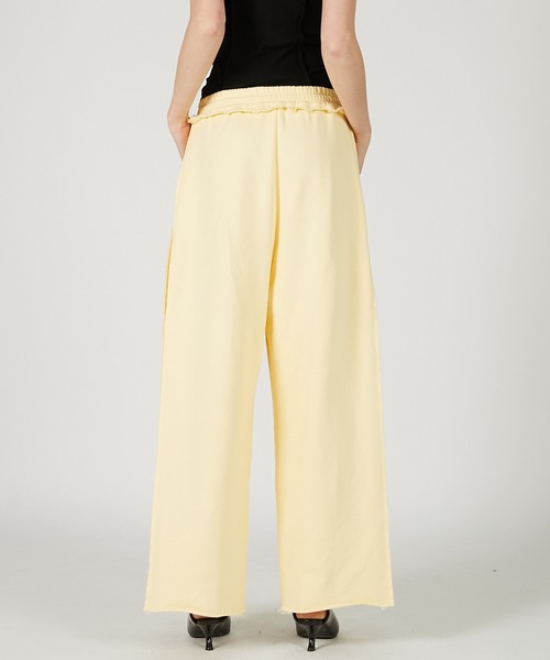 PRANK PROJECT（プランクプロジェクト）の「paragraphsロゴスウェットパンツ / Paragraphs Logo Sweatpants（スウェットパンツ・レディース・ホワイト/ライトイエロー/チャコールグレー・36/38）」の7枚目の写真