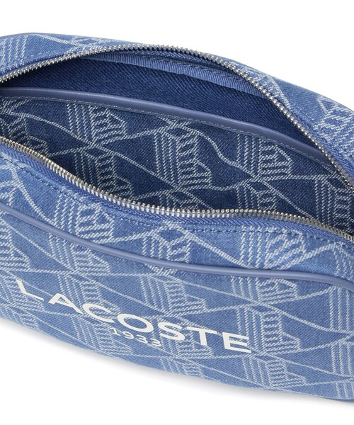 国内配送★LACOSTE★ジャカードデニムミニバッグ ラコステ LACOSTE ネオクロックシーズナル ジャカードデニムミニ
