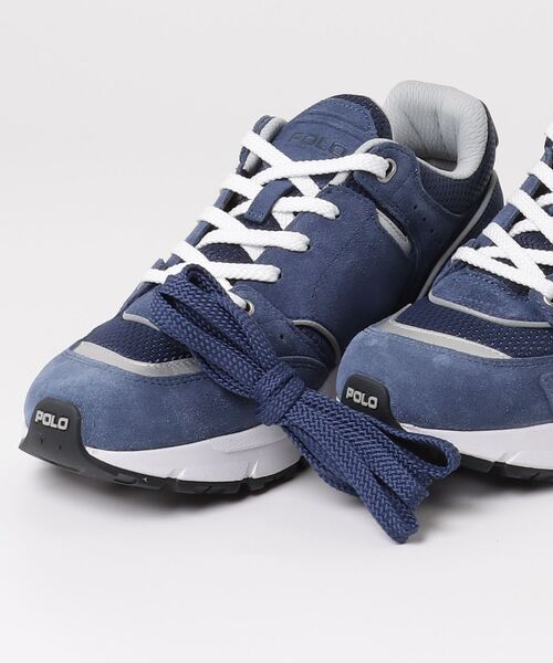 POLO RALPH LAUREN(ポロ ラルフ ローレン)の「ポロ ラルフ ローレン トラックスター250 スニーカー(スニーカー・メンズ・ライトグレー/ライトブルー・90/85/80/75)」の5枚目の写真
