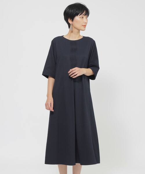 エラディエ　ワンピース セール】Heart neck bead trim one-piece ハートネックビーズ