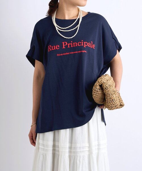 tシャツ 「綿100％・洗練された雰囲気」シルケットボックス発砲プリントTシャツ レディース セール】《綿100％・洗練された雰囲気》シルケットボックス発砲