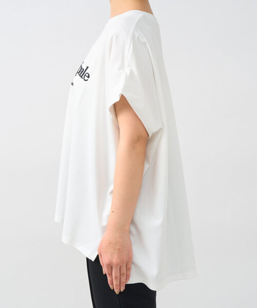tシャツ 「綿100％・洗練された雰囲気」シルケットボックス発砲プリントTシャツ レディース セール】《綿100％・洗練された雰囲気》シルケットボックス発砲