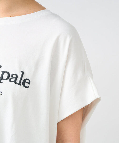 tシャツ 「綿100％・洗練された雰囲気」シルケットボックス発砲プリントTシャツ レディース セール】《綿100％・洗練された雰囲気》シルケットボックス発砲
