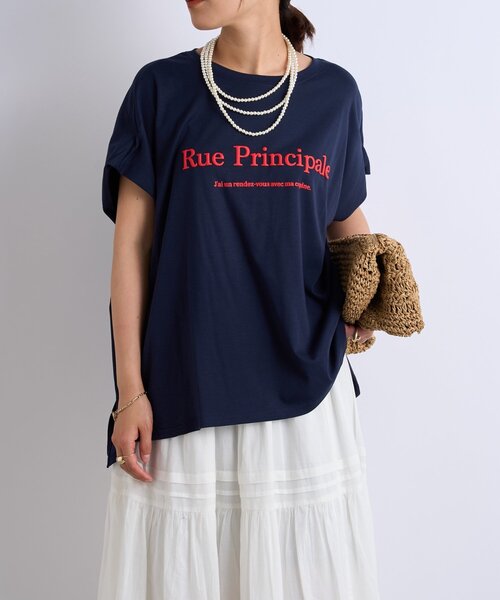 tシャツ 「綿100％・洗練された雰囲気」シルケットボックス発砲プリントTシャツ レディース セール】《綿100％・洗練された雰囲気》シルケットボックス発砲