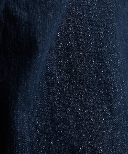 Soiunique（スワユニーク）の「サイドスリットストレートデニムパンツ　（ウエストボタン調節可能）　［Soiunique］（デニムパンツ・レディース・ブルー/ネイビー・M/L/LL）」の3枚目の写真