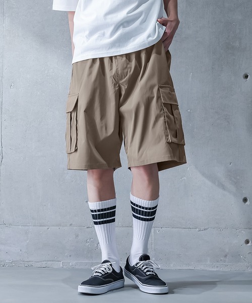 メンズのカーゴパンツ（ベージュ系・ハーフ・ひざ丈）ファッション通販