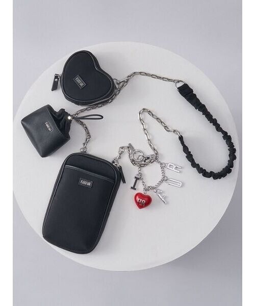 FURFUR（ファーファー）の「【WEB限定カラー】マテリアルコンビ3SETショルダーバッグ（ショルダーバッグ・レディース・サックスブルー/ブラック/ラベンダー/シルバー/ホワイト・FREE）」の6枚目の写真