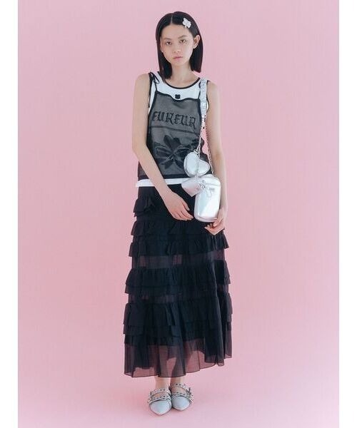 FURFUR（ファーファー）の「【WEB限定カラー】マテリアルコンビ3SETショルダーバッグ（ショルダーバッグ・レディース・サックスブルー/ブラック/ラベンダー/シルバー/ホワイト・FREE）」の7枚目の写真