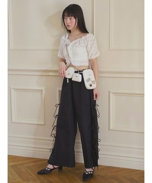 FURFUR（ファーファー）の「【WEB限定カラー】マテリアルコンビ3SETショルダーバッグ（ショルダーバッグ・レディース・サックスブルー/ブラック/ラベンダー/シルバー/ホワイト・FREE）」の10枚目の写真