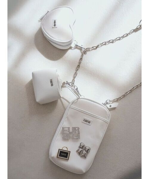 FURFUR（ファーファー）の「【WEB限定カラー】マテリアルコンビ3SETショルダーバッグ（ショルダーバッグ・レディース・サックスブルー/ブラック/ラベンダー/シルバー/ホワイト・FREE）」の13枚目の写真