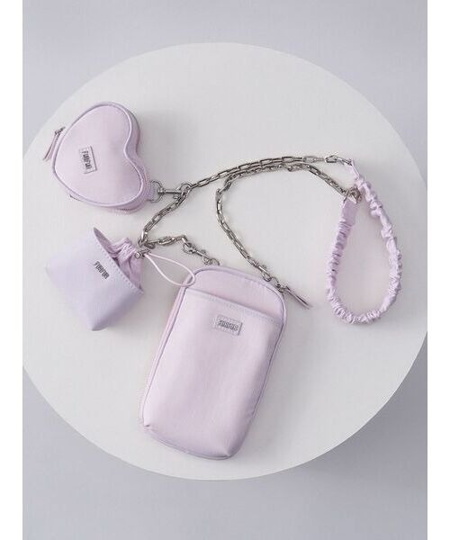 FURFUR（ファーファー）の「【WEB限定カラー】マテリアルコンビ3SETショルダーバッグ（ショルダーバッグ・レディース・サックスブルー/ブラック/ラベンダー/シルバー/ホワイト・FREE）」の14枚目の写真