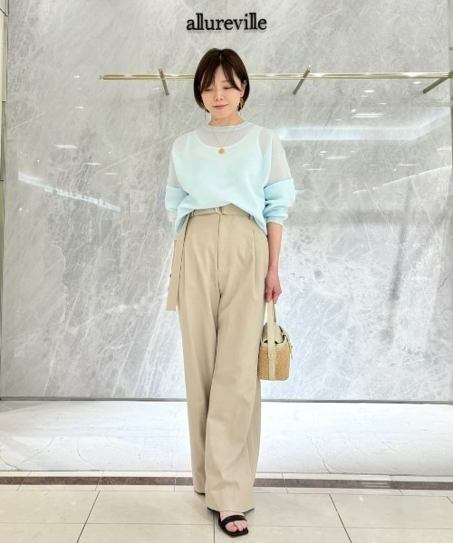 シェルタリングタックワイドパンツ（その他パンツ