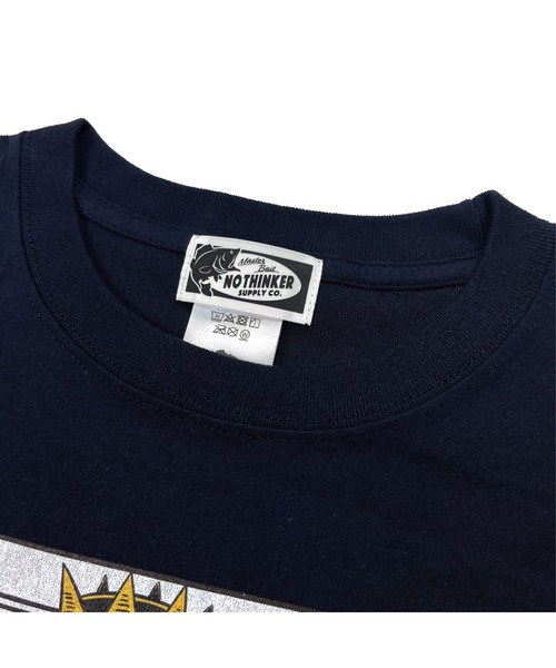NOTHINKER(ノーシンカー)の「FISHER KING CARD Long T-shirt(Tシャツ/カットソー・メンズ・ネイビー/バーガンディー/アッシュグレー・LARGE/X-LARGE/SMALL/MEDIUM/XX-LARGE)」の10枚目の写真