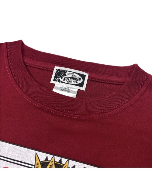 NOTHINKER(ノーシンカー)の「FISHER KING CARD Long T-shirt(Tシャツ/カットソー・メンズ・ネイビー/バーガンディー/アッシュグレー・LARGE/X-LARGE/SMALL/MEDIUM/XX-LARGE)」の14枚目の写真