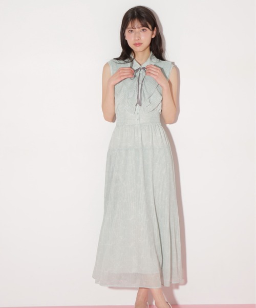 JILL by JILL STUART プリーツフリルプリントワンピース JILL by STUART ワンピース プリーツフリルプリントワンピース