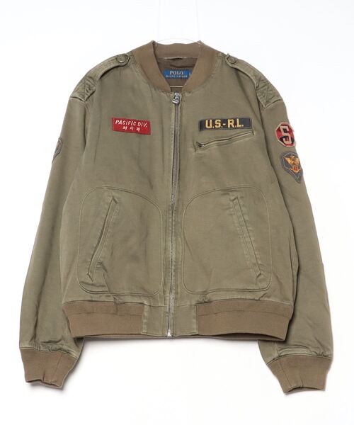 POLO RALPH LAUREN(ポロ ラルフ ローレン)の「サティーン フライト ジャケット(ミリタリージャケット・メンズ・グリーン・L/S)」の5枚目の写真