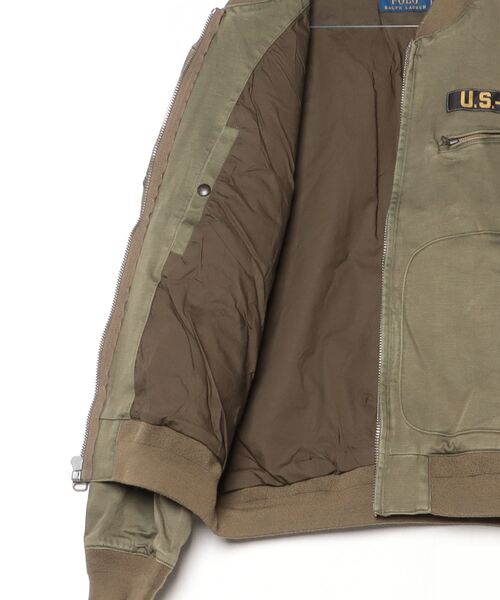 POLO RALPH LAUREN(ポロ ラルフ ローレン)の「サティーン フライト ジャケット(ミリタリージャケット・メンズ・グリーン・L/S)」の3枚目の写真