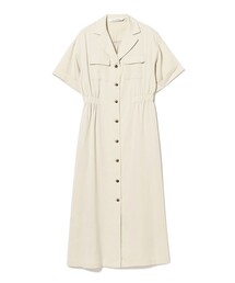 Ray BEAMS | オープンカラー シャツワンピース(ワンピース)