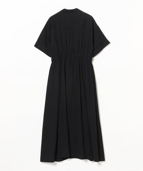 Ray BEAMS（レイビームス）の「オープンカラー シャツワンピース（ワンピース・レディース・ホワイト系その他6/ブラック・0/1）」の8枚目の写真