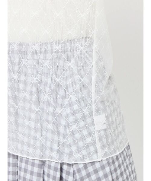 merry jenny（メリージェニー）の「シアーレースコンビtops（Tシャツ/カットソー・レディース・オフホワイト/ブラック/アイボリー・FREE）」の18枚目の写真