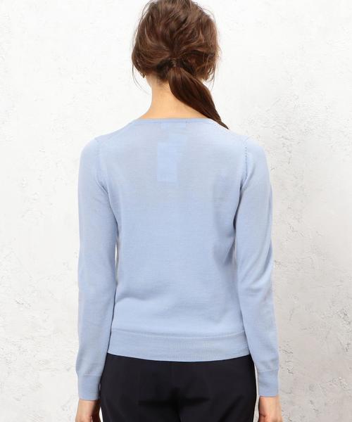 green label relaxing（グリーンレーベルリラクシング）の「◎CR HandWash W パールB 12G カーディガン（カーディガン/ボレロ・レディース・オフホワイト/ブラック/ライトグレー/ライトブルー・38/40）」の5枚目の写真