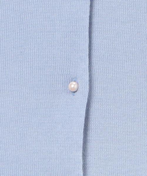 green label relaxing（グリーンレーベルリラクシング）の「◎CR HandWash W パールB 12G カーディガン（カーディガン/ボレロ・レディース・オフホワイト/ブラック/ライトグレー/ライトブルー・38/40）」の17枚目の写真