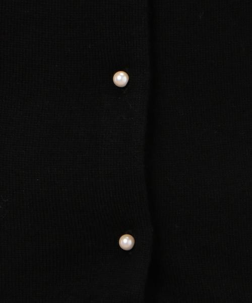 green label relaxing（グリーンレーベルリラクシング）の「◎CR HandWash W パールB 12G カーディガン（カーディガン/ボレロ・レディース・オフホワイト/ブラック/ライトグレー/ライトブルー・38/40）」の9枚目の写真