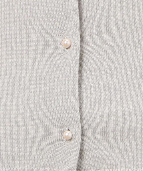 green label relaxing（グリーンレーベルリラクシング）の「◎CR HandWash W パールB 12G カーディガン（カーディガン/ボレロ・レディース・オフホワイト/ブラック/ライトグレー/ライトブルー・38/40）」の11枚目の写真