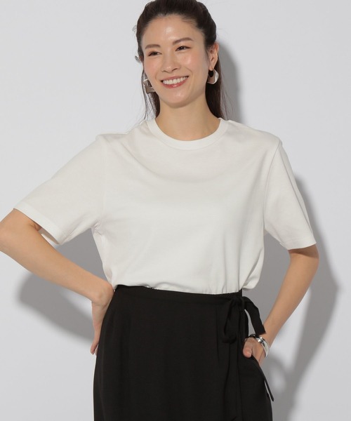 Elura(エルーラ)の「サマ見えベーシックTシャツ/318892(Tシャツ/カットソー・レディース・チャコールグレー/ダークブラウン/ホワイト/ホワイト系その他6/ブラック・LARGE/SMALL/MEDIUM)」の18枚目の写真