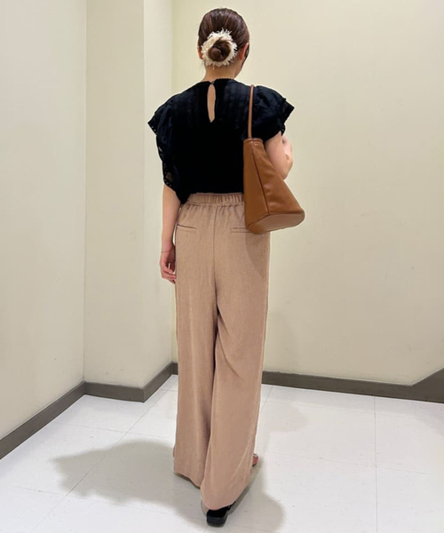 SLOBE IENA ラップジャージパンツ　ベージュ　　36サイズ WEB限定/追加》ラップジャージパンツ（その他パンツ）｜SLOBE